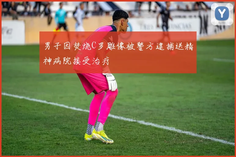 男子因焚烧C罗雕像被警方逮捕送精神病院接受治疗
